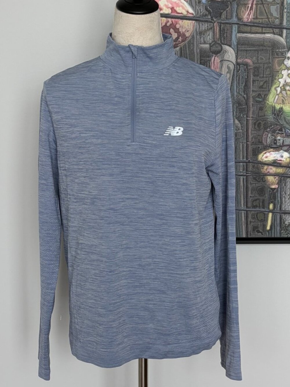 New Balance Blue 1/4 Zip Top XL
